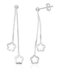 Sudraba auskari-puseti #2204317, Sudrabs 925°, 1.5 gr. Puseti