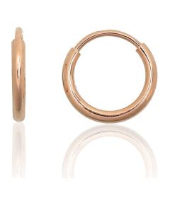 Zelta auskari-riņķīši #1201776(Au-R), Sarkanais Zelts 585°, 0.35 gr. Auskari-riņķīši