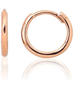 Zelta auskari ar apaļu aizdāri #1201522(Au-R), Sarkanais Zelts 585°, 0.82 gr.  Ar apaļu aizdāri