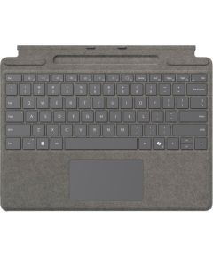 Microsoft Surface Pro Keyboard with Pen Storage for Business (platinum, DE layout, for Surface Pro 10/9/8/X for Business, incl. Surface Slim Pen 2) Klaviatūras