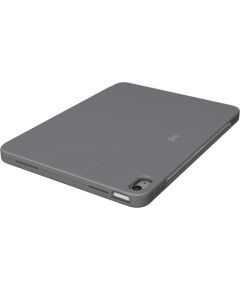 Logitech Combo Touch (gray, DE layout, scissor mechanism, for iPad Air 11" (M2) and iPad Air (5th generation)) Klaviatūras