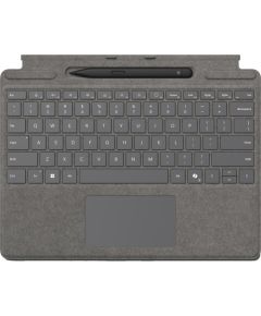 Microsoft Surface Pro Keyboard with Slim Pen (platinum, DE layout, for Surface Pro (11th Edition)/10 for Business/9/8) Klaviatūras