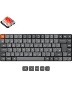 Keychron K3 Max (gray/orange, DE layout, Gateron Low Profile 2.0 Mechanical Red, hot-swap, aluminum frame, RGB) Klaviatūras
