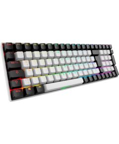 Sharkoon SKILLER SGK50 S2 (white, DE layout, Gateron Red) Klaviatūras