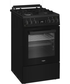 Whirlpool W5G8LMSWTB Gāzes plīts 50cm melna Gāzes Plītis
