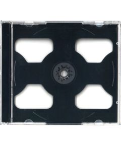 Platinet Omega CD box Jewel for 2 CD, black Aудио-видео