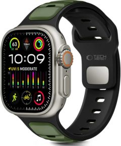 Tech-Protect watch strap IconBand Line Apple Watch 44/45/46/49mm, black/green Jaunumi - Viedierices
