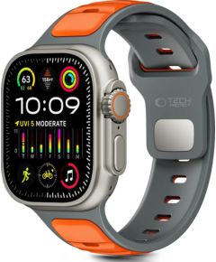 Tech-Protect watch strap IconBand Line Apple Watch 44/45/46/49mm, grey/orange Jaunumi - Viedierices