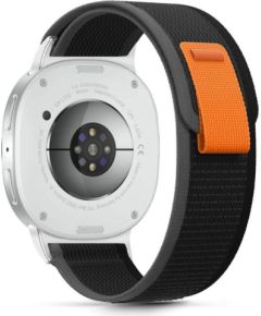 Tech-Protect watch strap Nylon Stripe Samsung Galaxy Watch8/8 Classic 40/44/46mm, black/orange Jaunumi - Viedierices