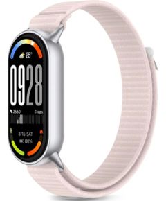 Tech-Protect watch strap Nylon Stripe Xiaomi Smart Band 8/9/10, pink/grey Jaunumi - Viedierices