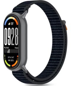 Tech-Protect watch strap Nylon Stripe Xiaomi Smart Band 8/9/10, black/orange Jaunumi - Viedierices