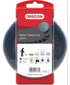 Леска Nylium Silencio 2,0 мм, 15 м, бублик, OREGON Piederumi dārza tehnikai