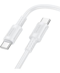 USB кабель Borofone BX111 60W USB-C to USB-C 1.0m белый Дата USB-кабели
