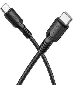 USB кабель Borofone BX116 60W USB-C to USB-C 1.0m черный Дата USB-кабели
