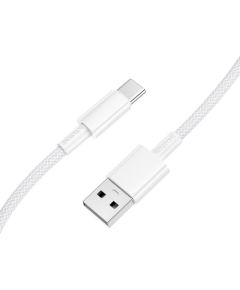 USB cable Borofone BX117 USB-A to USB-C 1.0m white Data USB kabeļi
