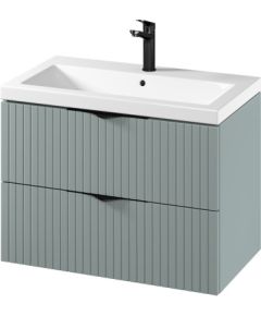 Vannas istabas skapis TIRSO Fjord ar izlietni Como 80 Izlietnes skapis, plaukts