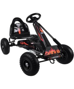 Jokomisiada Duży gokart na pedały regulowane siedzisko pompowane koła SP0839 EDUKAMP Jaunumi, Bērnu preces