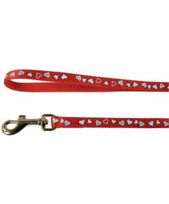 Zolux Smycz odblaskowa "Serce" 1m, czerwony Citas preces