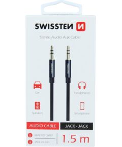 Swissten Textile Премиум AUX провод 3.5 mm -> 3.5 mm 1.5m Aудио-видео