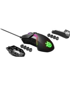 SteelSeries Rival 600 Gaming Mouse SteelSeries Gaming mouse, RGB LED light, Dual system: 1st - TrueMove 3 Optical Sensor 100-12000CPI; 2nd - Optical Depth Sensor;