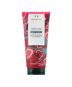The Body Shop Strawberry Shower Scrub - Vyhlazující sprchový peeling 200ml Ķermeņa kosmētika