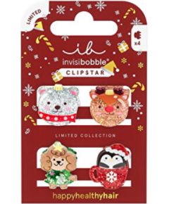 Invisibobble Clipstar Kids Sparkle in a Cup - Skřipeček do vlasů ( 4 ks ) Matu kopšana