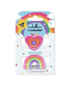 Invisibobble Clipstar Glow Happy Heart - Skřipeček do vlasů 2 ks Matu kopšana