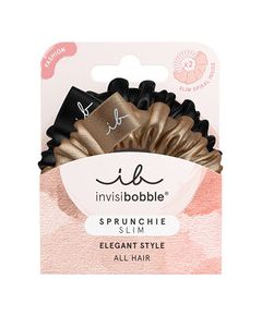 Invisibobble Sprunchie Slim True Golden - Gumičky do vlasů ( 2 ks ) Matu kopšana
