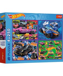 TREFL HOT WHEELS Комплект пазлов, 4x250 шт. Пазлы