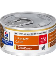 HILL'S PD Feline c/d Urinary Stress Stews - wet cat food - 82 g Kaķu konservi