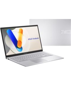 ASUS Vivobook 15 X1504VA-BQ4292 Core 5 120U 15.6"FHD IPS-level Panel 60Hz 250nits AG 16GB DDR5 SSD512 Intel Graphics WLAN+BT Cam 720p 42WHrs NoOS Cool Silver Ноутбуки