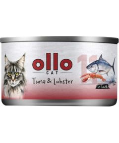 Ollo Tuna with Lobster in Broth Nr 11 70g Консервы кошек