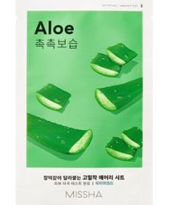 Missha Aloe Airy Fit Sheet Mask - Hydratační plátýnková pleťová maska 19.0g Ķermeņa kosmētika