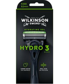 Wilkinson Sword Hydro 3 Black Edition - Holicí strojek + 1 hlavice Smaržas - NESAKĀRTOTS