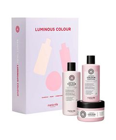 Maria Nila Luminous Colour Set - Dárková sada rozjasňující péče pro barvené vlasy Matu kopšana