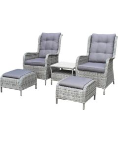 Besk Dārza komplekts, galds ar 2 atpūtas krēsliem Dārza mēbeļu komplekti