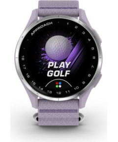 Garmin   Approach J1
Silver aluminium bezel with lilac ComfortFit fabric ban Smart-Watch Умные часы