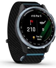 Garmin   Approach J1
Cloud blue aluminium bezel with black/azure ComfortFit fabric band Smart-Watch Умные часы