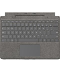 Microsoft Surface Pro Keyboard with Pen Storage (Platinum, DE Layout, for Surface Pro (11th Edition)/10 for Business/9/8) Klaviatūras