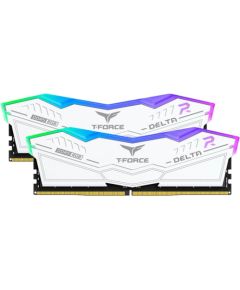 Team Group DDR5 32GB - 7200 - CL - 34 - Dual-Kit - DIMM - FF4D532G7200HC34ADC01, Delta RGB, XMP, white RAM Operatīvā atmiņa