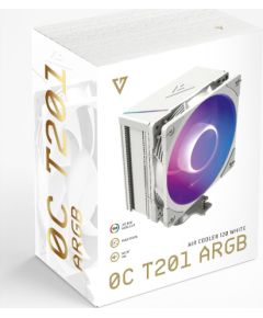 MODECOM Volcano 0C T201 ARGB Processor Air cooler 12 cm White Охлаждение процессора