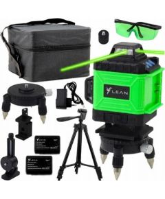Lean Poziomica Laserowa Płaszczyznowa 4D 16 Linii Torba 2 Akumulatory Zielona Новинки Для дома и сада 