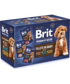 Brit BRIT Premium by Nature Dog Filets in Gravy multipack mokra karma dla psa 12x85g Suņu barība