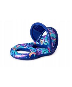 JiLong LEŻAK DMUCHANY PLAŻOWY Z BALDACHIMEM LETNIA NOC 33364 Guļamkrēsli un sauļošanās krēsli