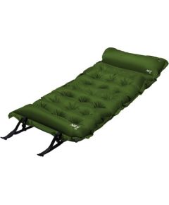 Pašpiepūšamais paklājiņš ar spilvenu NC4018  DARK GREEN SELF-INFLATING MAT NILS CAMP гамаки