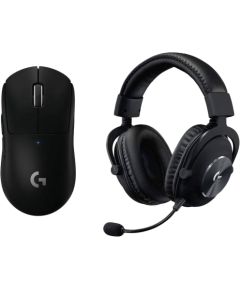 LOGITECH G PRO X Wireless LIGHTSPEED Gaming Mouse and headset - BLACK - 2.4GHZ/BT - EMEA29-953 Jaunumi - Datori