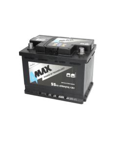 Akumulators 4MAX 55Ah/470A (Labais+) 242x175x190 B13 Akumulatori