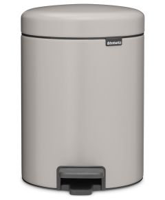 BRABANTIA atkritumu tvertne ar pedāli NewIcon, 5 l, Soft Grey - 252204 Мусорные контейнеры