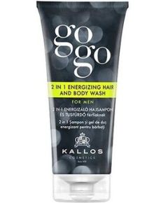 Kallos GoGo 2-In-1 Energizing Hair And Body Wash For Men 200ml Smaržas - NESAKĀRTOTS