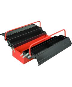 Bahco Metal tool box with 5 comparements orange/black Jaunumi -Dārzam